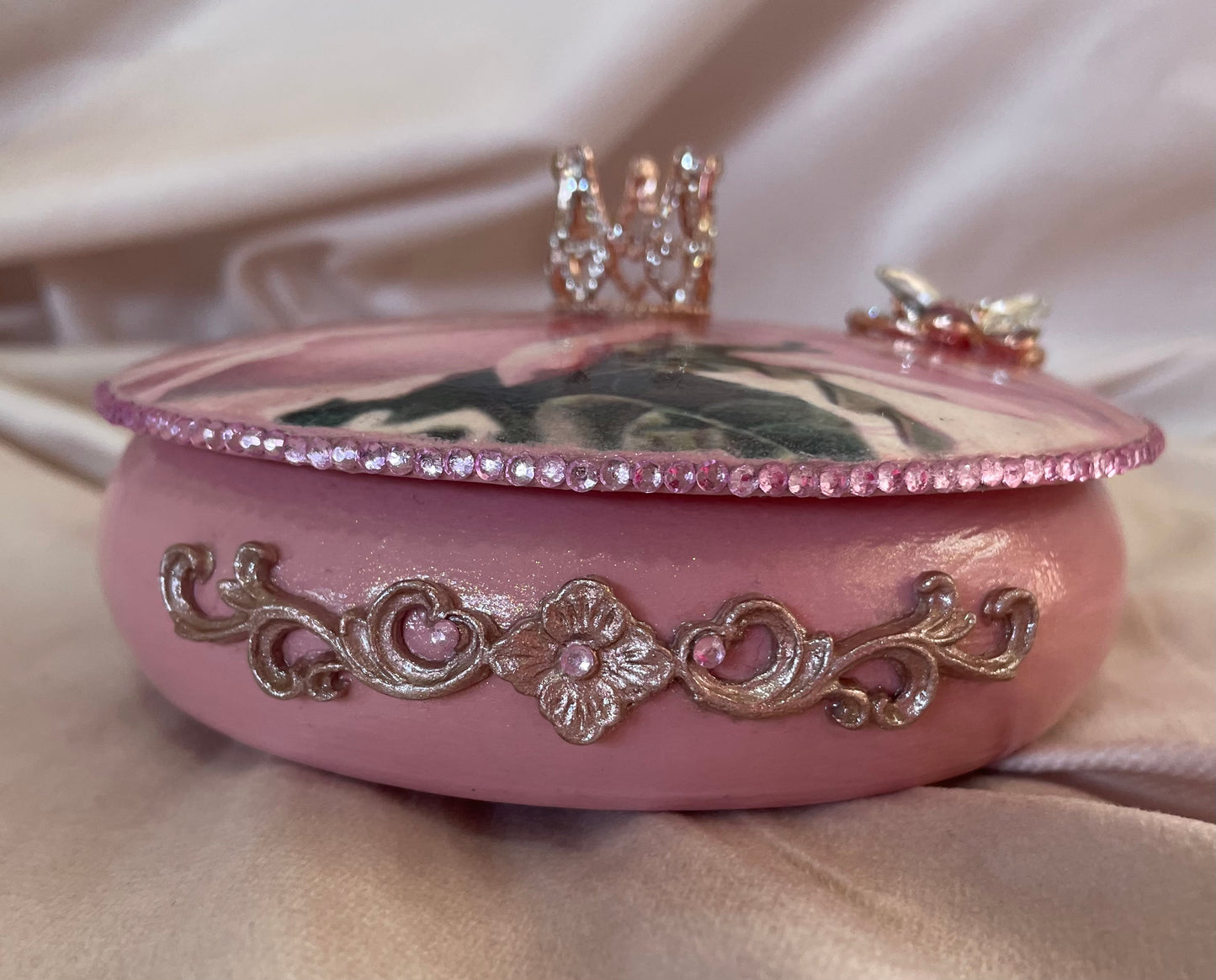 Rose & Butterfly Trinket Box