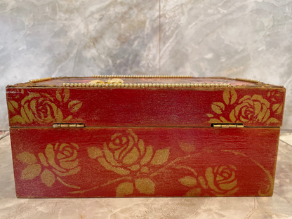 Handcrafted Butterfly & Rose Jewelry and Keepsake Box