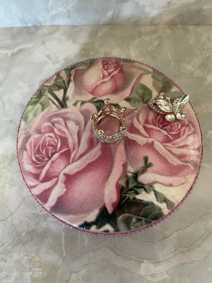 Rose & Butterfly Trinket Box