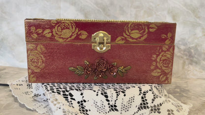 Handcrafted Butterfly & Rose Jewelry and Keepsake Box